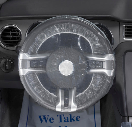 Slip N Grip Elastic Steering Wheel Covers Shower Cap 500/box